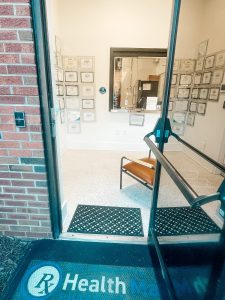 Health care pharmacy entrance